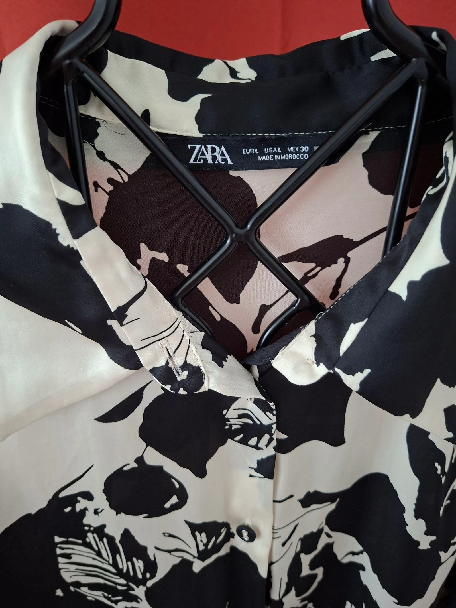 Camisa de cetim Zara tamanho G – photo 2